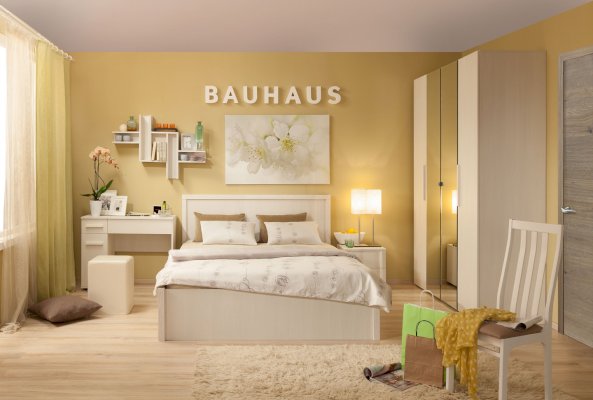 Модульная спальня Bauhaus в цвете Бодега Светлый (Глазов)
